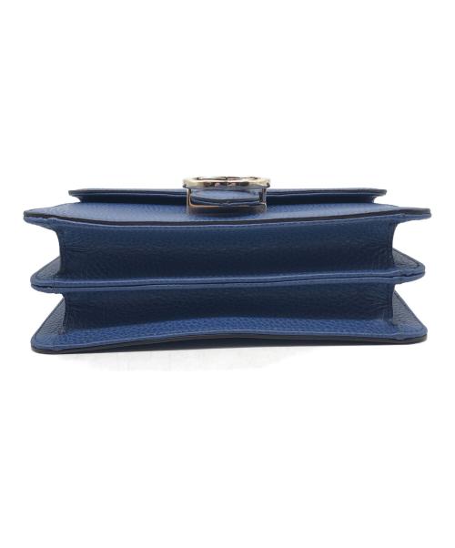 GUCCI（グッチ）GUCCI (グッチ) インターロッキング ショルダー バッグ ブルー サイズ:下記参照の古着・服飾アイテム