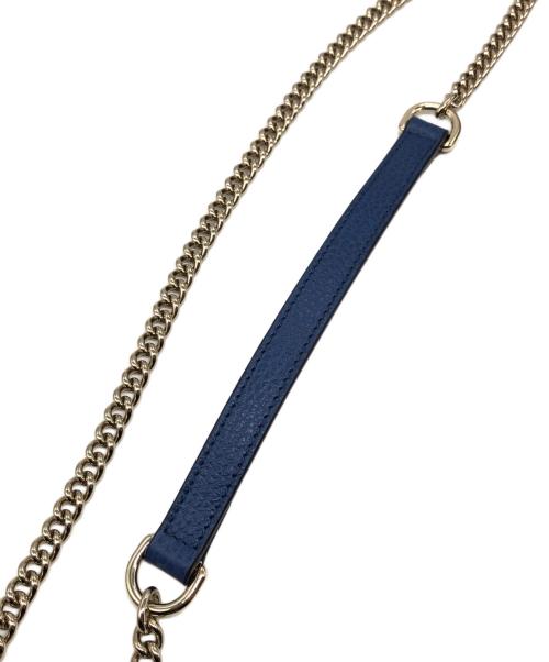GUCCI（グッチ）GUCCI (グッチ) インターロッキング ショルダー バッグ ブルー サイズ:下記参照の古着・服飾アイテム