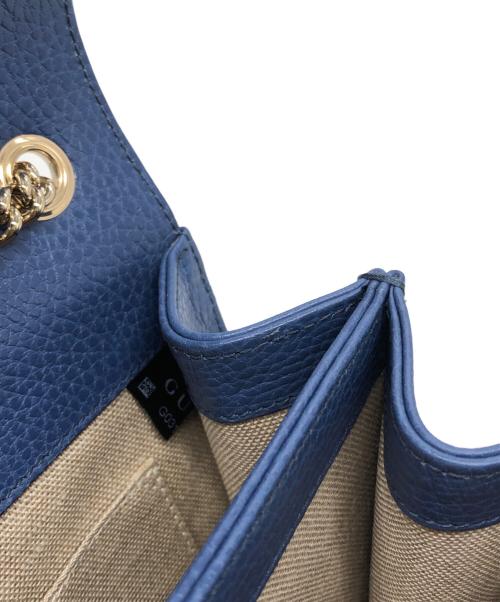 GUCCI（グッチ）GUCCI (グッチ) インターロッキング ショルダー バッグ ブルー サイズ:下記参照の古着・服飾アイテム