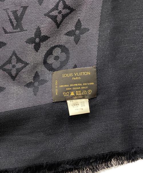 LOUIS VUITTON（ルイ ヴィトン）LOUIS VUITTON (ルイ ヴィトン) モノグラムストール グレー×ブラック サイズ:下記参照の古着・服飾アイテム