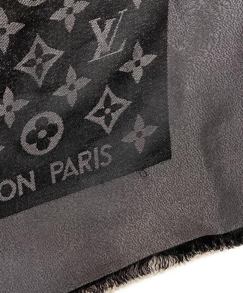 LOUIS VUITTON（ルイ ヴィトン）LOUIS VUITTON (ルイ ヴィトン) モノグラムストール グレー×ブラック サイズ:下記参照の古着・服飾アイテム