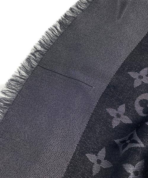 LOUIS VUITTON（ルイ ヴィトン）LOUIS VUITTON (ルイ ヴィトン) モノグラムストール グレー×ブラック サイズ:下記参照の古着・服飾アイテム