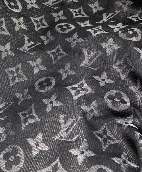 LOUIS VUITTON（ルイ ヴィトン）LOUIS VUITTON (ルイ ヴィトン) モノグラムストール グレー×ブラック サイズ:下記参照の古着・服飾アイテム