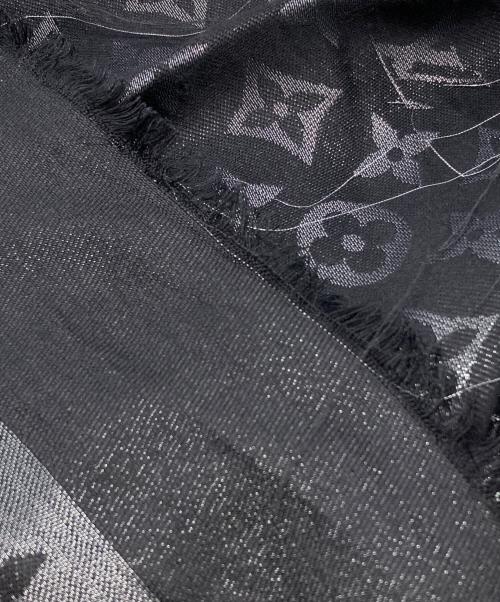 LOUIS VUITTON（ルイ ヴィトン）LOUIS VUITTON (ルイ ヴィトン) モノグラムストール グレー×ブラック サイズ:下記参照の古着・服飾アイテム