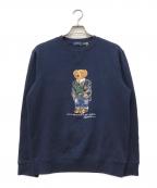 POLO RALPH LAURENポロ・ラルフローレン）の古着「プリントスウェット」｜ネイビー