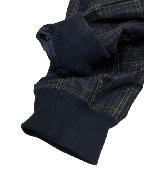 COMME des GARCONS HOMME（コムデギャルソン オム）COMME des GARCONS HOMME (コムデギャルソン オム) ポリエステルラミーウェザーチェックブルゾン ネイビー サイズ:Lの古着・服飾アイテム