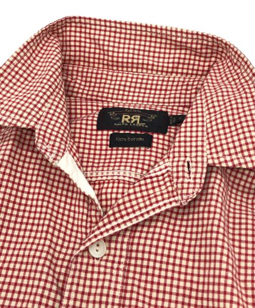 RRL（ダブルアールエル）RRL (ダブルアールエル) ギンガムチェックワークシャツ レッド サイズ:Ｓの古着・服飾アイテム