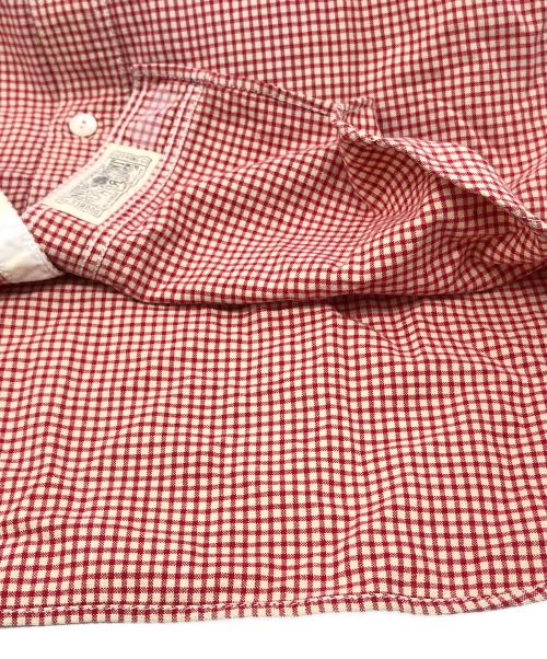 RRL（ダブルアールエル）RRL (ダブルアールエル) ギンガムチェックワークシャツ レッド サイズ:Ｓの古着・服飾アイテム