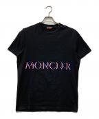 MONCLERモンクレール）の古着「ドットロゴTシャツ」｜ブラック