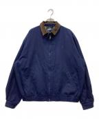 POLO RALPH LAURENポロ・ラルフローレン）の古着「襟コーデュロイスイングトップ」｜ネイビー