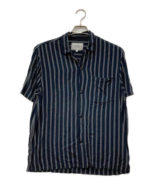 Carhartt WIP（カーハート ワーク イン プログレス）CARHARTT WIP (カーハート ワーク イン プログレス) オープンカラーシャツ ブラック サイズ:Mの古着・服飾アイテム