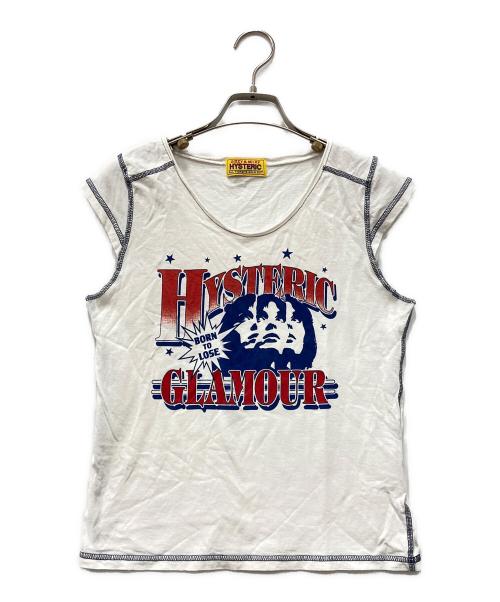 Hysteric Glamour（ヒステリックグラマー）Hysteric Glamour (ヒステリックグラマー) HG LEAGUE Tシャツ ホワイト サイズ:FREEの古着・服飾アイテム