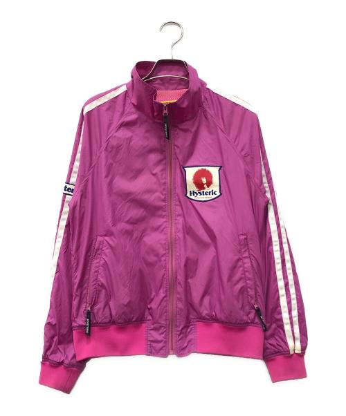 Hysteric Glamour（ヒステリックグラマー）Hysteric Glamour (ヒステリックグラマー) GLAMOUR POWER ワッペン スタンドカラーブルゾン ピンク サイズ:Mの古着・服飾アイテム