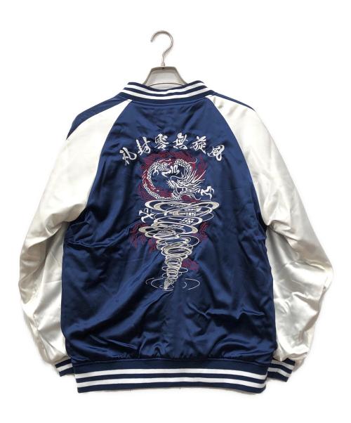 REFLEM（レフレム）REFLEM (レフレム) Dust Devil コラボスカジャン ネイビー×ホワイト サイズ:FREE 未使用品の古着・服飾アイテム
