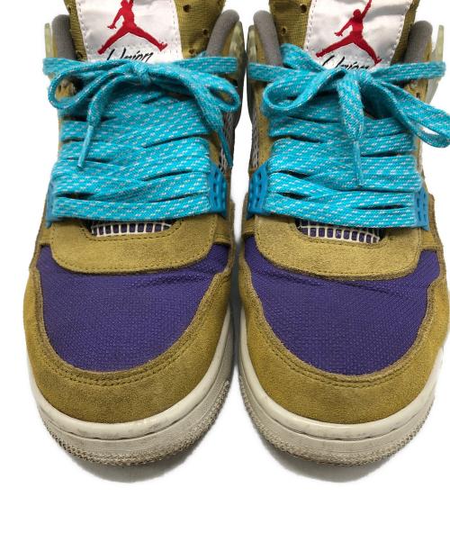 NIKE（ナイキ）NIKE (ナイキ) UNION (ユニオン) Air Jordan 4 RETRO SP イエロー×パープル サイズ:27.5cmの古着・服飾アイテム
