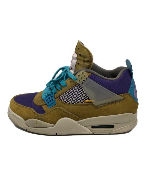NIKE（ナイキ）NIKE (ナイキ) UNION (ユニオン) Air Jordan 4 RETRO SP イエロー×パープル サイズ:27.5cmの古着・服飾アイテム