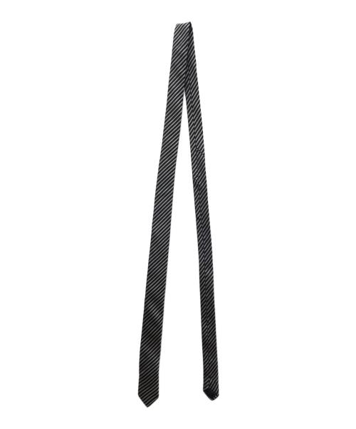 Saint Laurent Paris（サンローランパリ）Saint Laurent Paris (サンローランパリ) ストライプナロータイ ブラック サイズ:下記参照の古着・服飾アイテム