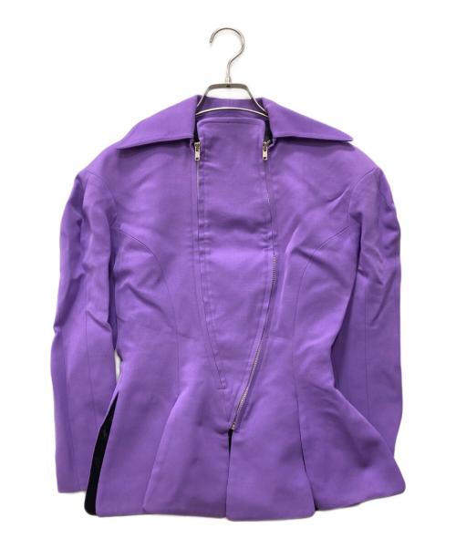 Thierry Mugler（ティエリーミュグレ）Thierry Mugler (ティエリーミュグレ) 変形ジャケット パープル サイズ:7の古着・服飾アイテム