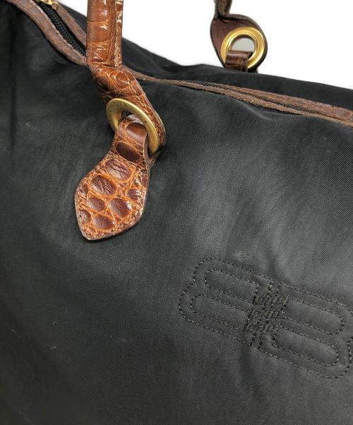 BALENCIAGA（バレンシアガ）BALENCIAGA (バレンシアガ) ナイロンボストンバッグ ブラック サイズ:下記参照の古着・服飾アイテム