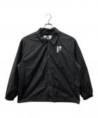 THE NORTH FACE×CDGザ ノース フェイス×シーディージー）の古着「プリントロゴナイロンコーチジャケット」｜ブラック