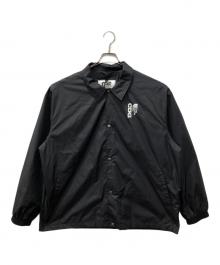 THE NORTH FACE×CDG（ザ ノース フェイス×シーディージー）の古着「プリントロゴナイロンコーチジャケット」｜ブラック