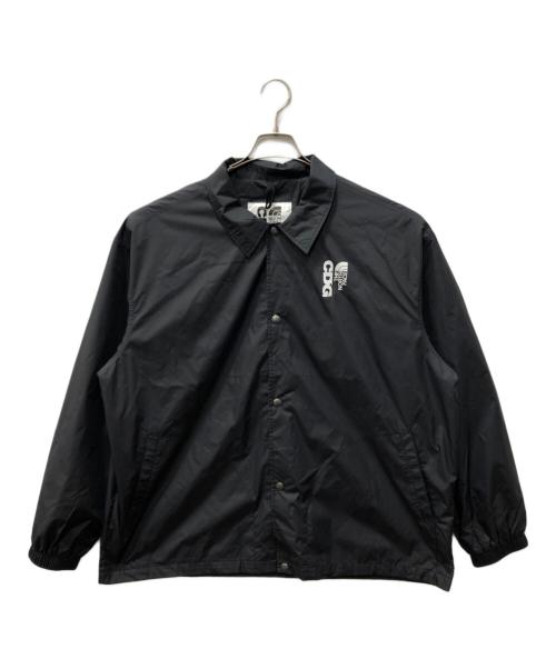THE NORTH FACE（ザ ノース フェイス）THE NORTH FACE (ザ ノース フェイス) CDG (シーディージー) プリントロゴナイロンコーチジャケット ブラック サイズ:Lの古着・服飾アイテム