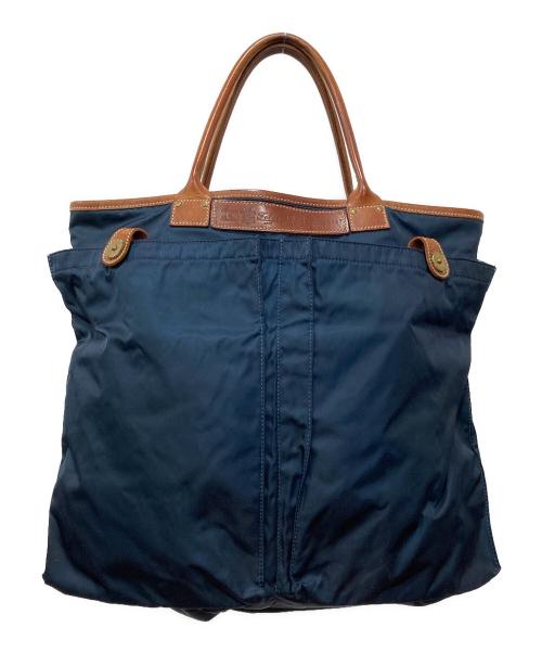 Felisi（フェリージ）Felisi (フェリージ) ナイロン×レザートートバッグ ネイビー サイズ:下記参照の古着・服飾アイテム