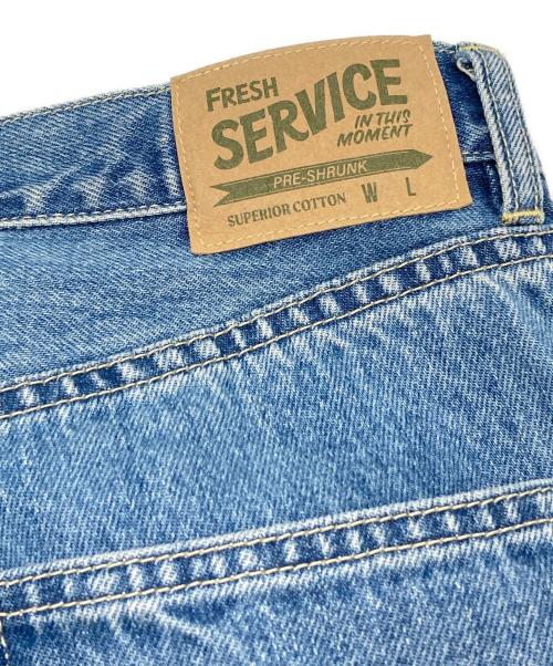 FreshService（フレッシュサービス）FreshService (フレッシュサービス) CORPORATE DENIM FIVE POCKET PANTS インディゴ サイズ:Mの古着・服飾アイテム