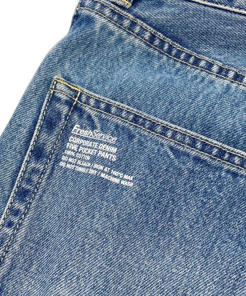 FreshService（フレッシュサービス）FreshService (フレッシュサービス) CORPORATE DENIM FIVE POCKET PANTS インディゴ サイズ:Mの古着・服飾アイテム