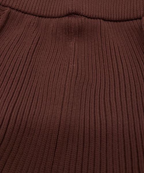 ISSEY MIYAKE（イッセイミヤケ）ISSEY MIYAKE (イッセイミヤケ) KONE ニットスカート ブラウン サイズ:2の古着・服飾アイテム