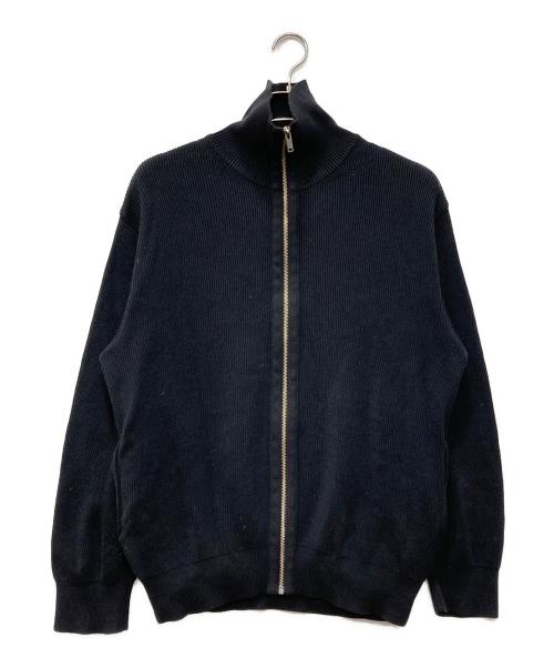 YOKE（ヨーク）YOKE (ヨーク) RIB ZIP-UP CARDIGAN ブラック サイズ:2の古着・服飾アイテム