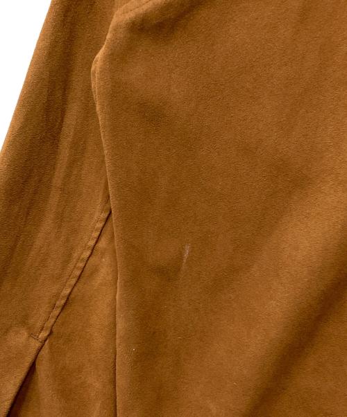 RAKINES（ラキネス）RAKINES (ラキネス) Micro light suedeポリエステル長袖シャツ ブラウン サイズ:2の古着・服飾アイテム