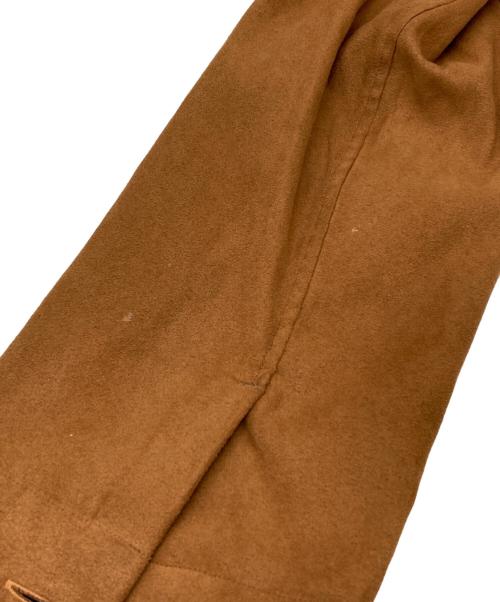 RAKINES（ラキネス）RAKINES (ラキネス) Micro light suedeポリエステル長袖シャツ ブラウン サイズ:2の古着・服飾アイテム