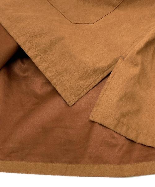 RAKINES（ラキネス）RAKINES (ラキネス) Micro light suedeポリエステル長袖シャツ ブラウン サイズ:2の古着・服飾アイテム