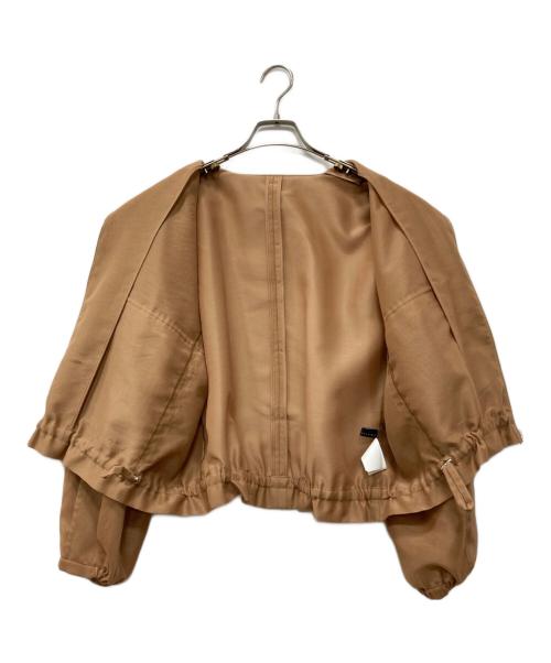 martinique（マルティニーク）martinique (マルティニーク) シアーノーカラーブルゾン ベージュ サイズ:下記参照の古着・服飾アイテム