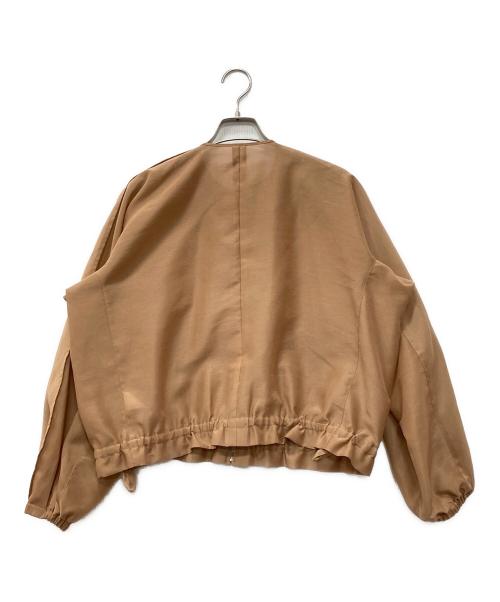 martinique（マルティニーク）martinique (マルティニーク) シアーノーカラーブルゾン ベージュ サイズ:下記参照の古着・服飾アイテム