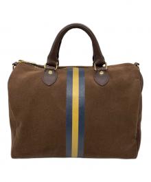 SITA PARANTICA（シータパランティカ）の古着「BORDER BOSTON BAG」｜ブラウン