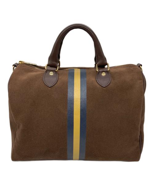 SITA PARANTICA（シータパランティカ）SITA PARANTICA (シータパランティカ) BORDER BOSTON BAG ブラウン サイズ:下記参照の古着・服飾アイテム