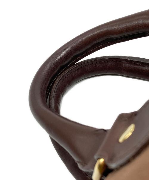 SITA PARANTICA（シータパランティカ）SITA PARANTICA (シータパランティカ) BORDER BOSTON BAG ブラウン サイズ:下記参照の古着・服飾アイテム