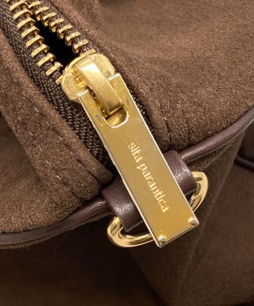 SITA PARANTICA（シータパランティカ）SITA PARANTICA (シータパランティカ) BORDER BOSTON BAG ブラウン サイズ:下記参照の古着・服飾アイテム