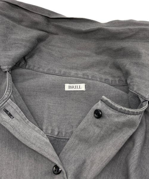 BRILL（ブリル）BRILL (ブリル) ボウタイデニムブラウス グレー サイズ:Fの古着・服飾アイテム