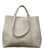 HIROFUヒロフ）の古着「レザートートバッグ L」｜グレー
