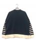 Weekend Max Mara (ウィークエンド マックスマーラ) ボーダー切替ニット ネイビー×アイボリー サイズ:M：17000円