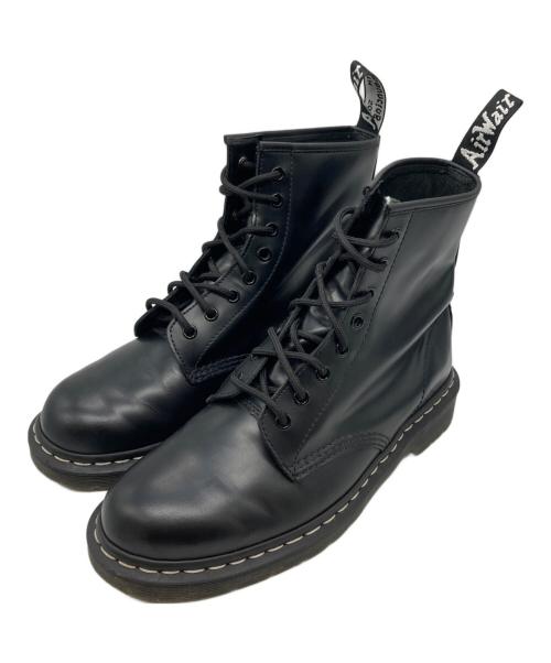 Dr.Martens（ドクターマーチン）Dr.Martens (ドクターマーチン) ホワイトステッチ 8 ホール ブーツ ブラック サイズ:UK9の古着・服飾アイテム