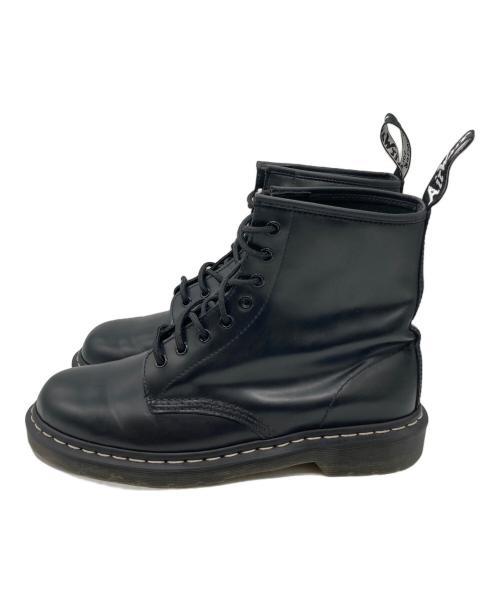Dr.Martens（ドクターマーチン）Dr.Martens (ドクターマーチン) ホワイトステッチ 8 ホール ブーツ ブラック サイズ:UK9の古着・服飾アイテム