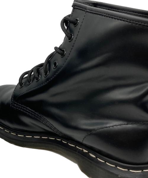 Dr.Martens（ドクターマーチン）Dr.Martens (ドクターマーチン) ホワイトステッチ 8 ホール ブーツ ブラック サイズ:UK9の古着・服飾アイテム