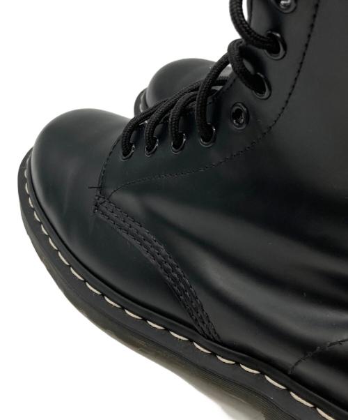 Dr.Martens（ドクターマーチン）Dr.Martens (ドクターマーチン) ホワイトステッチ 8 ホール ブーツ ブラック サイズ:UK9の古着・服飾アイテム