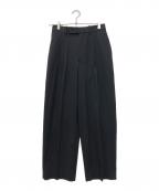 MARKAWAREマーカウェア）の古着「ORGANIC COTTON SURVIVAL CLOTH CLASSIC FIT TROUSERS」｜ブラック