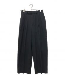 MARKAWARE（マーカウェア）の古着「ORGANIC COTTON SURVIVAL CLOTH CLASSIC FIT TROUSERS」｜ブラック