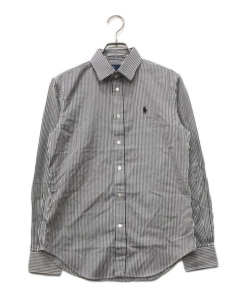 POLO RALPH LAUREN（ポロ・ラルフローレン）POLO RALPH LAUREN (ポロ・ラルフローレン) ストライプシャツ ホワイト×グレー サイズ:2 未使用品の古着・服飾アイテム